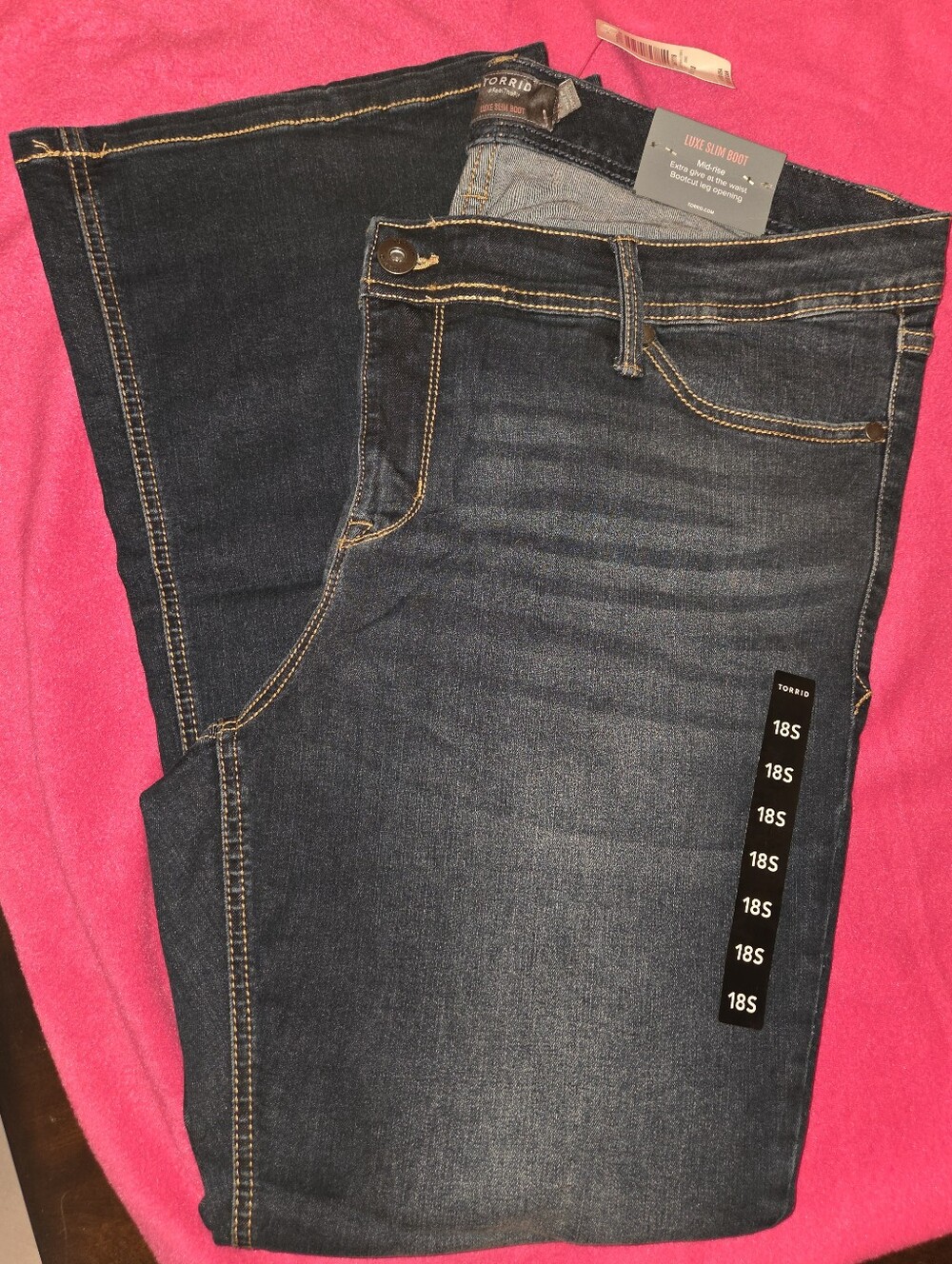 Torrid Luxe Slim bootcut Jeans, Size 18 Short